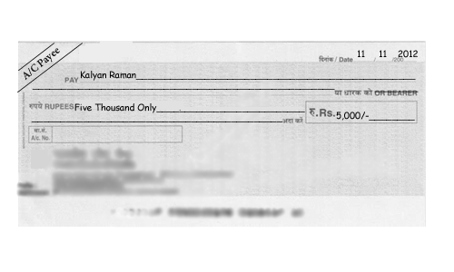5 important points related to your cheque - How to filling out a cheque