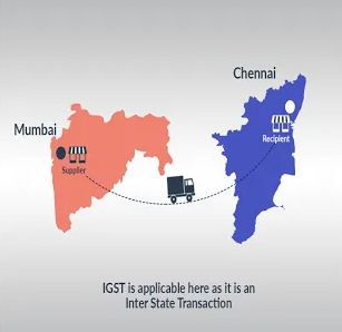 inter state one state to another goods and services tax gst